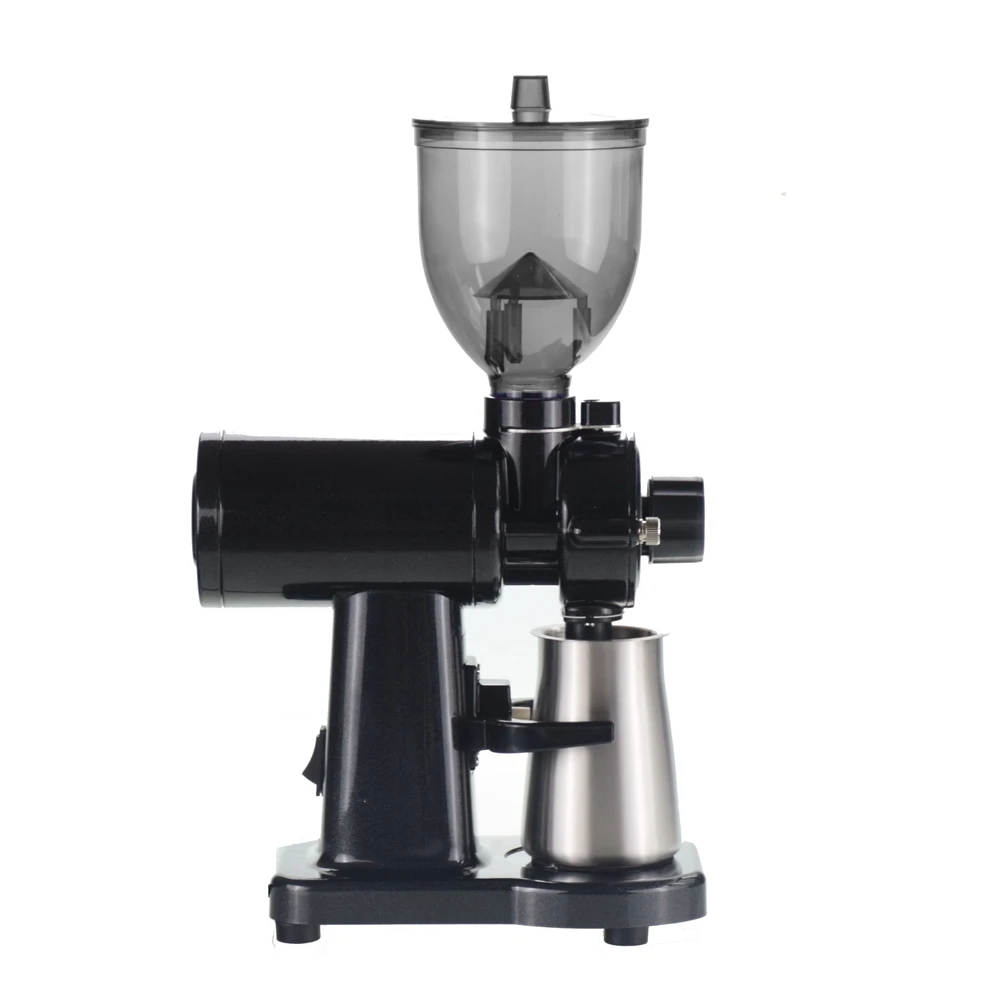 Ecocoffee Espresso Electric Burr Coffee Food Grinder Machine 8 Steps Anti-jump 60mm Flat Wheel