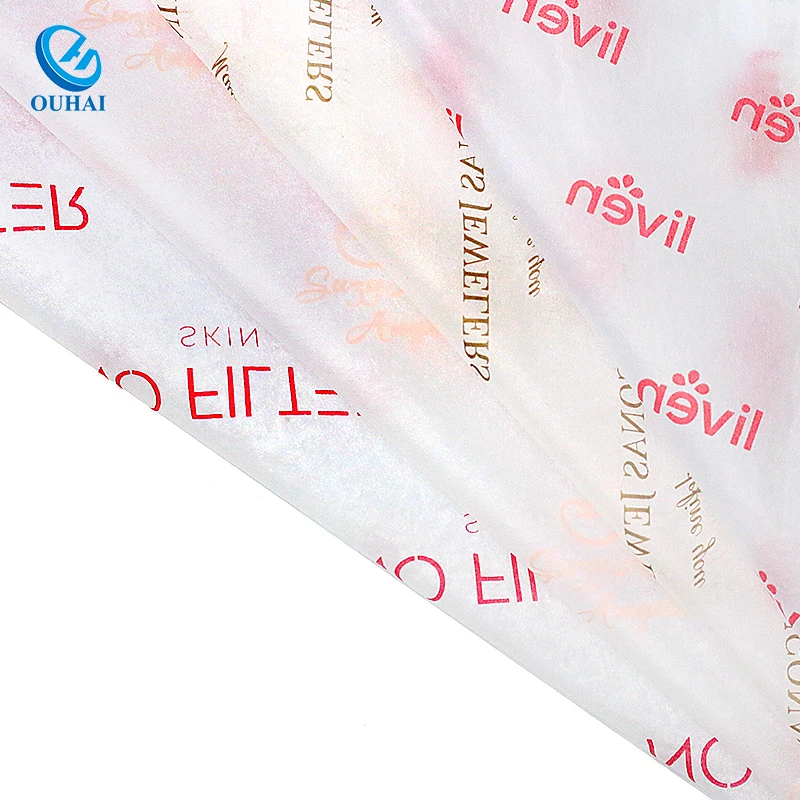 Custom Printing Logo Eco Friendly Luxury Gift Silk Paper Wrapping Tissue Paper for Packaging Clothes
