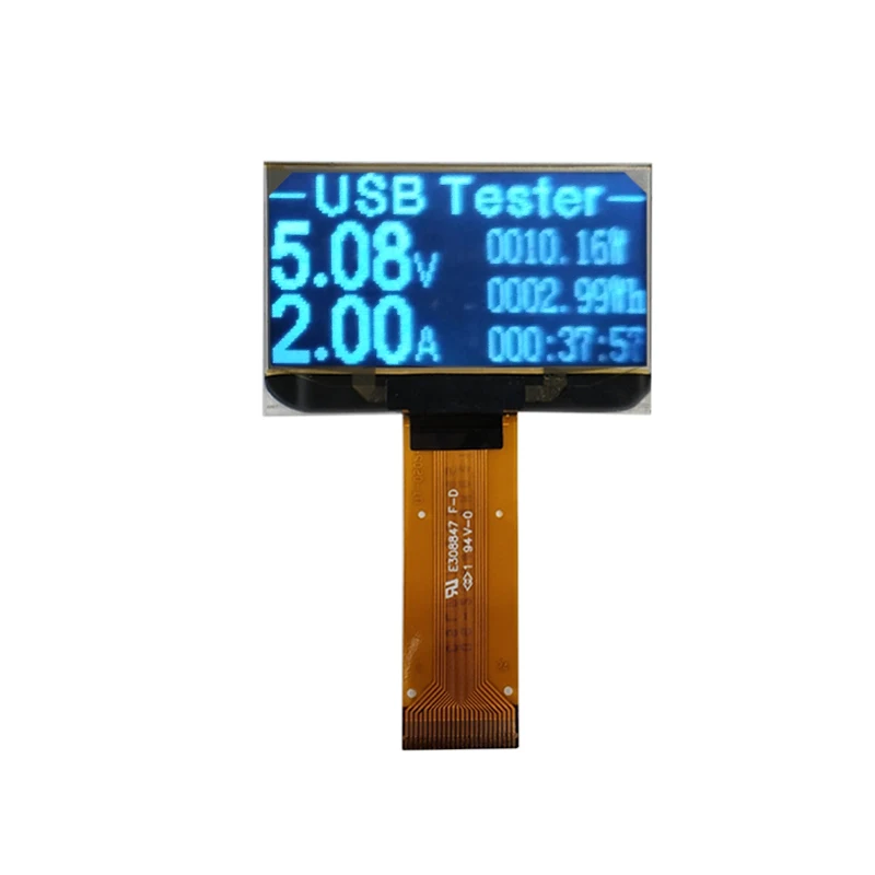 
1.54' OLED 128x64 SSD1309 Character OLED Display For USB Tester 