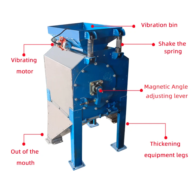 Sand Dry High Strength Permanent Magnet Iron Remover Iron shavings and aluminum separators