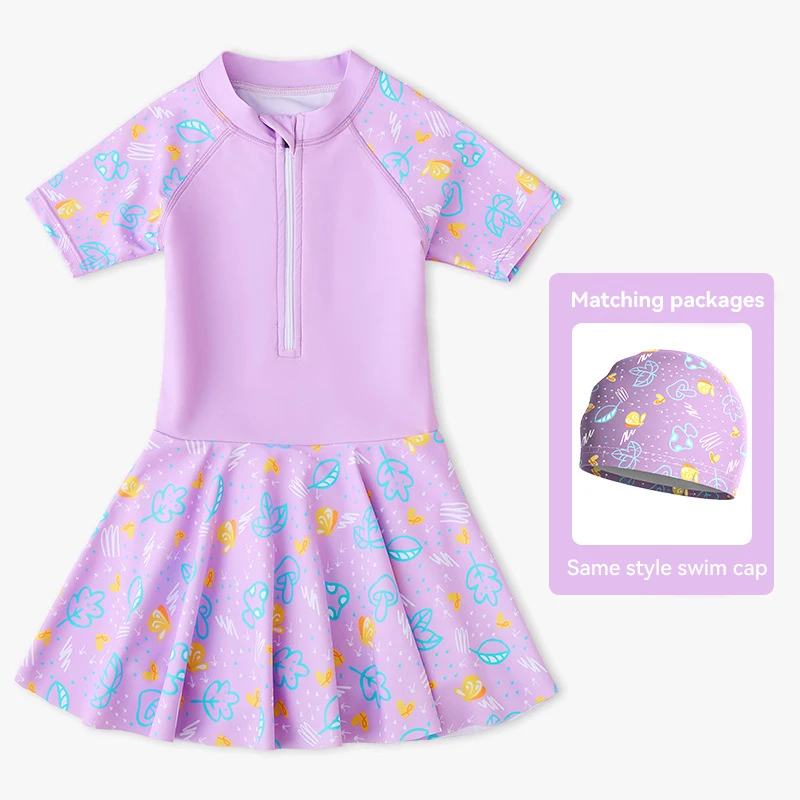 10-12 sports children young one piece swimwsuit girls one-piece girls swimwears