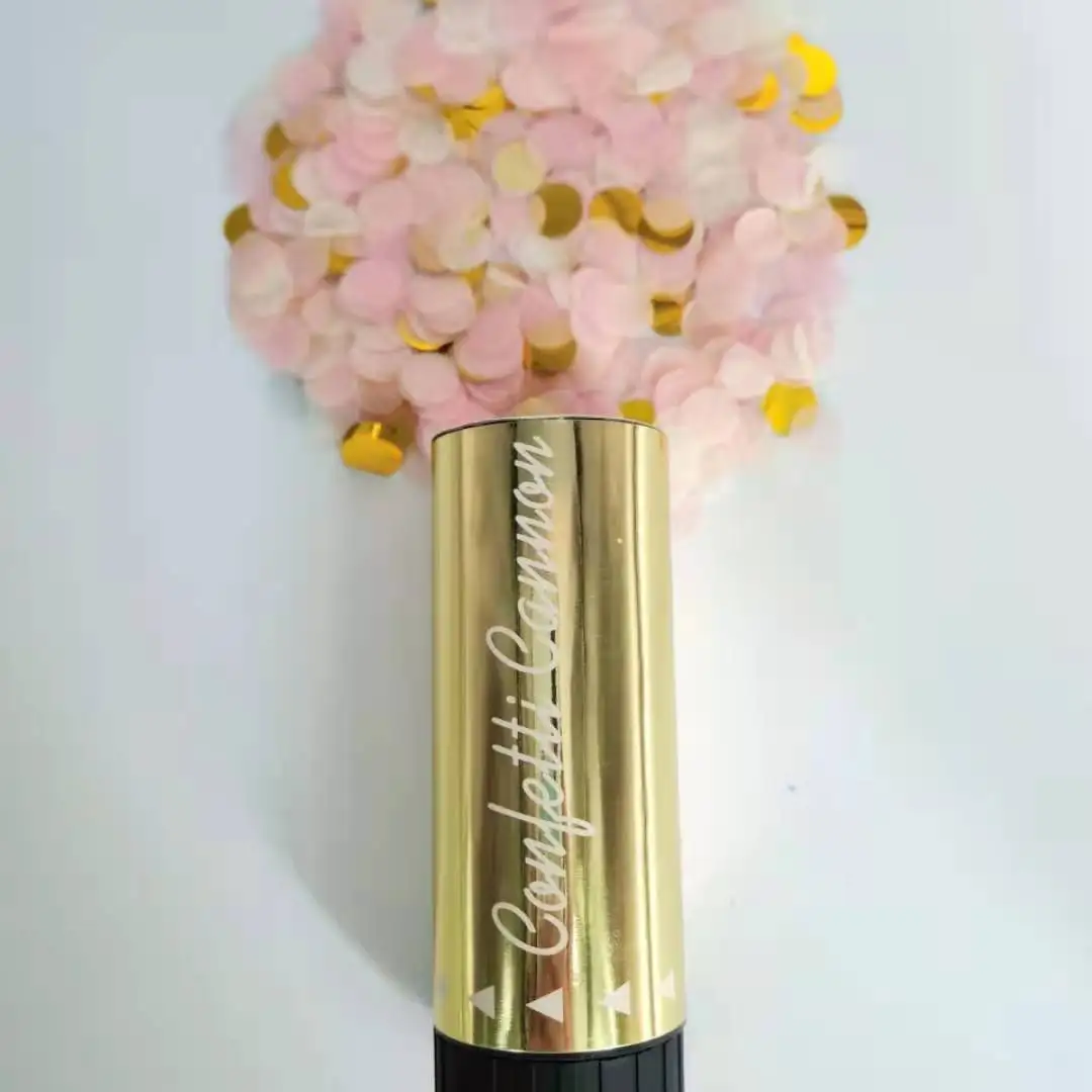 
Wholesale 11cm wedding birthday party supplies birthday confetti party poppers safe to use powered by Spring 