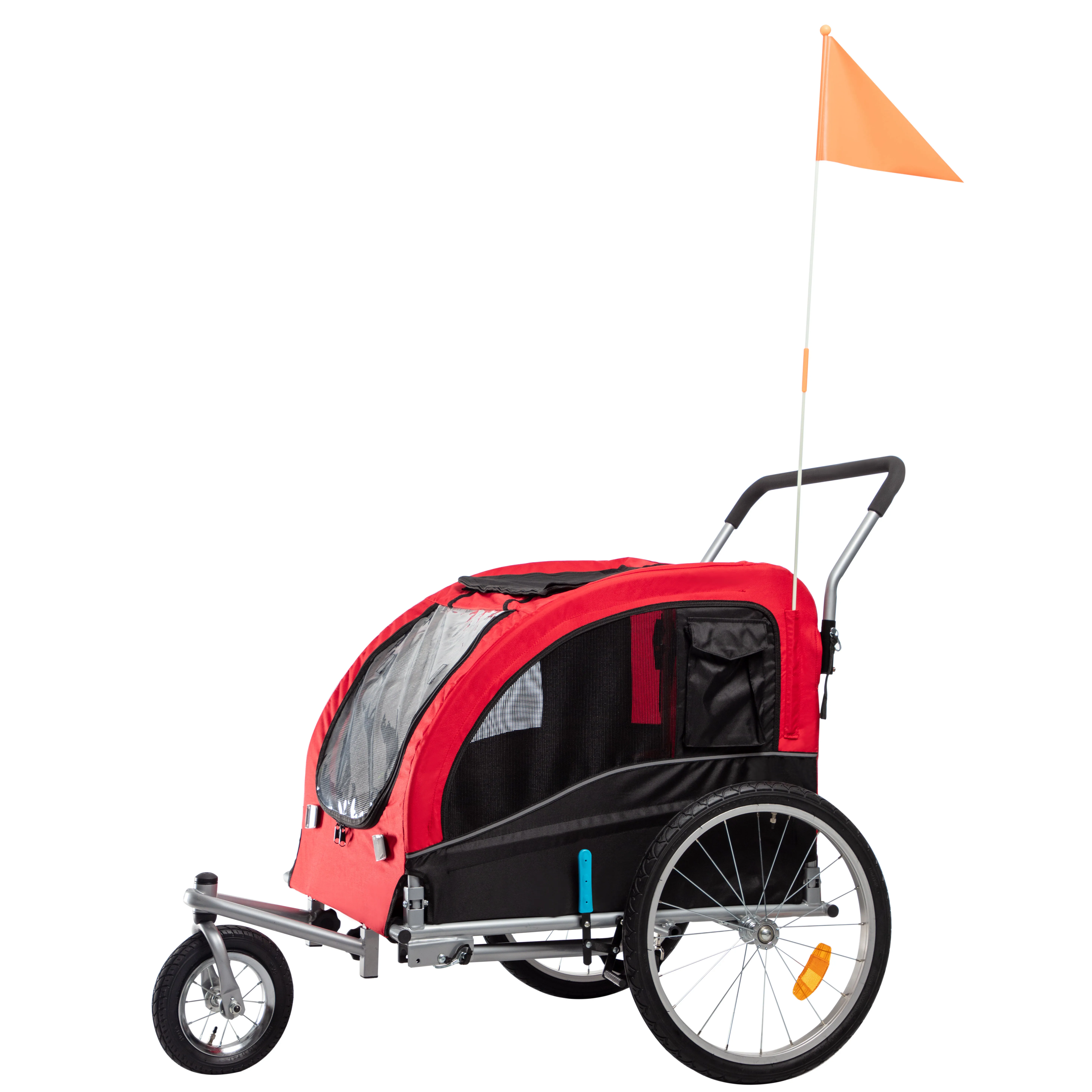 
Folding Bike Trailer Dog Trailer in Large Size for Sales Other Trailers 1pc/carton Hand Brake 20' Wheels JBTD3A(L) 128*74*103CM 