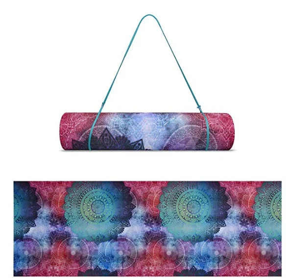 
Custom printed non slip eco friendly gym equipment exercise fitness staying PVC pilates yoga mat 