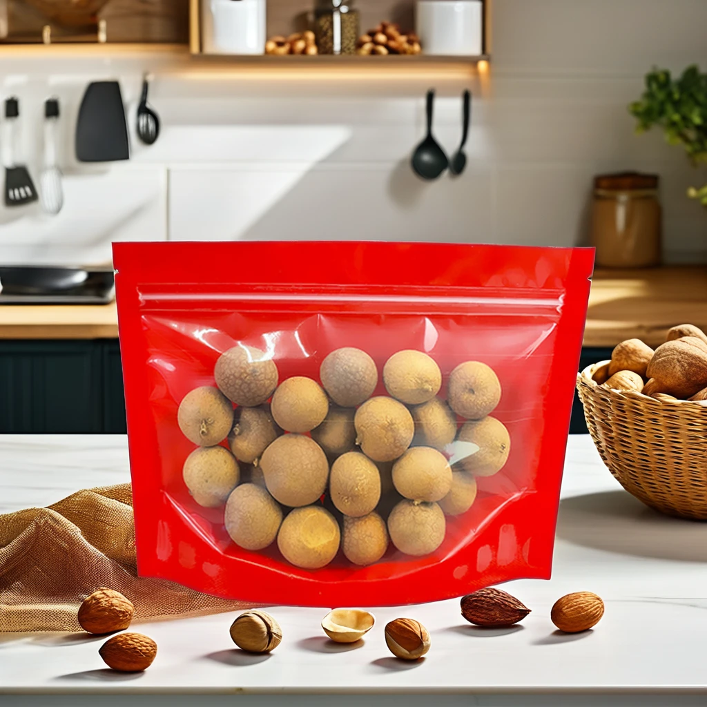 Nigeria Hot Sale Custom Glossy Matt Zipper Stand up Pouch Moisture Proof Nuts Peanut Cashew Food Packaging Bag Gravure Printing