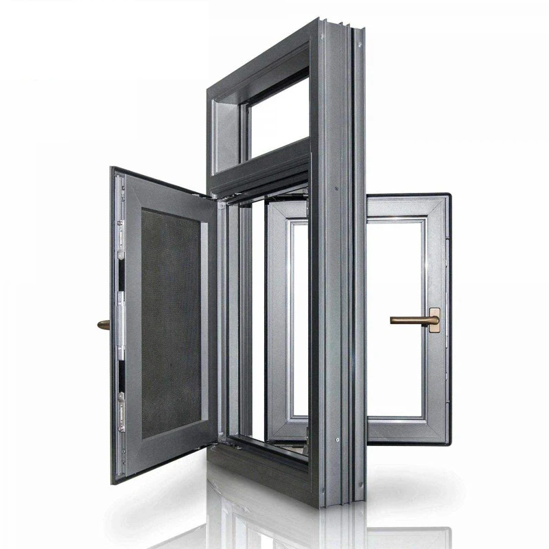 
aluminum double glaze casement window 
