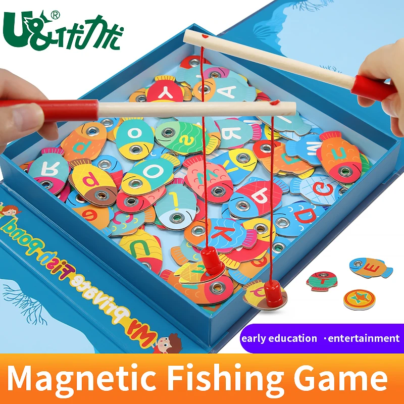 UCMD Hot sale Children English learning educational toys fishing learning game