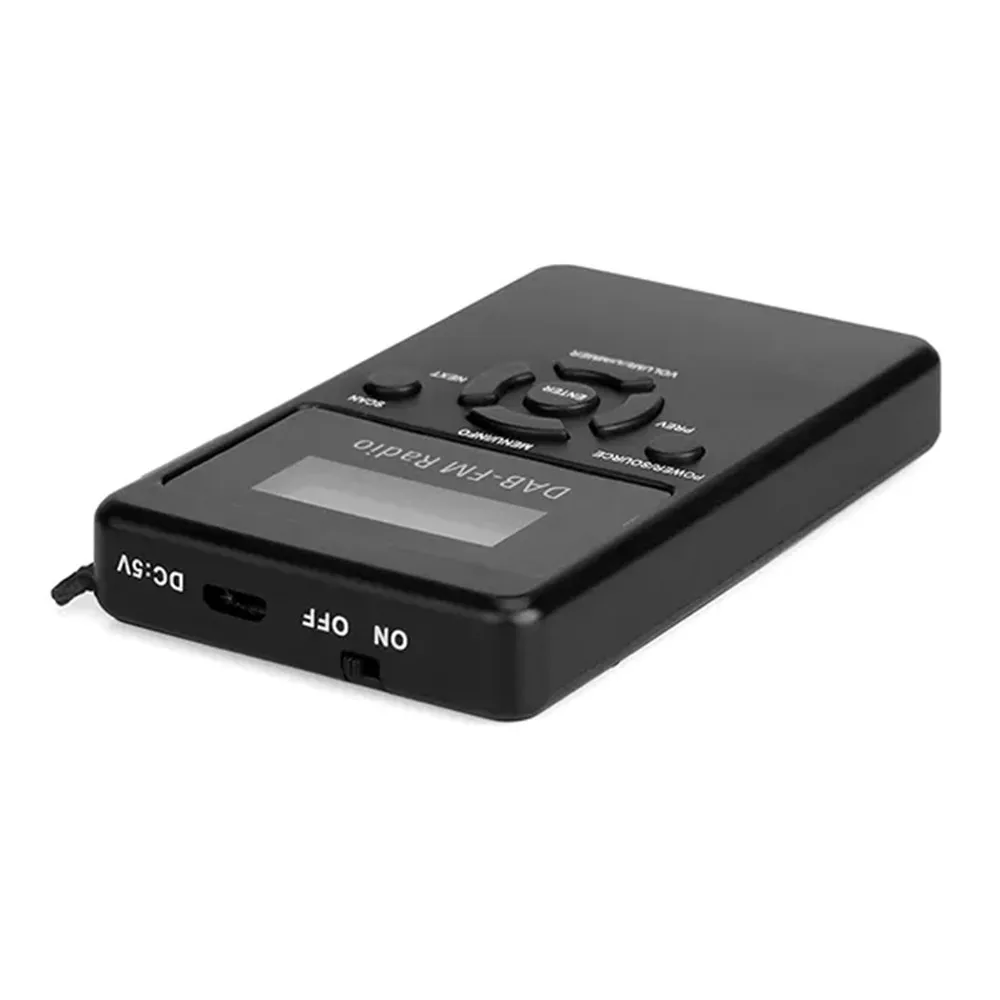Rechargeable DAB FM Walkman Radio with 40 Presets & Earphone  DC Powered Supply