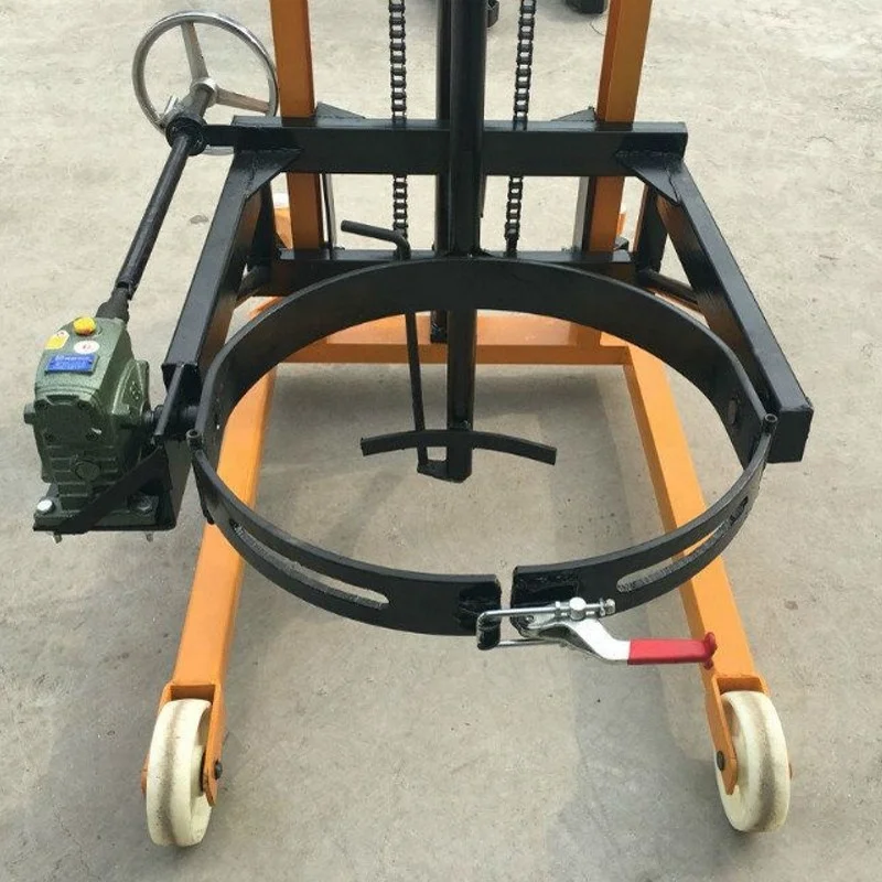 Chinese Brand 350kg Oil Drum Truck Manual Oil Drum 1600mm hydraulic cylinder technology Lifter high quality