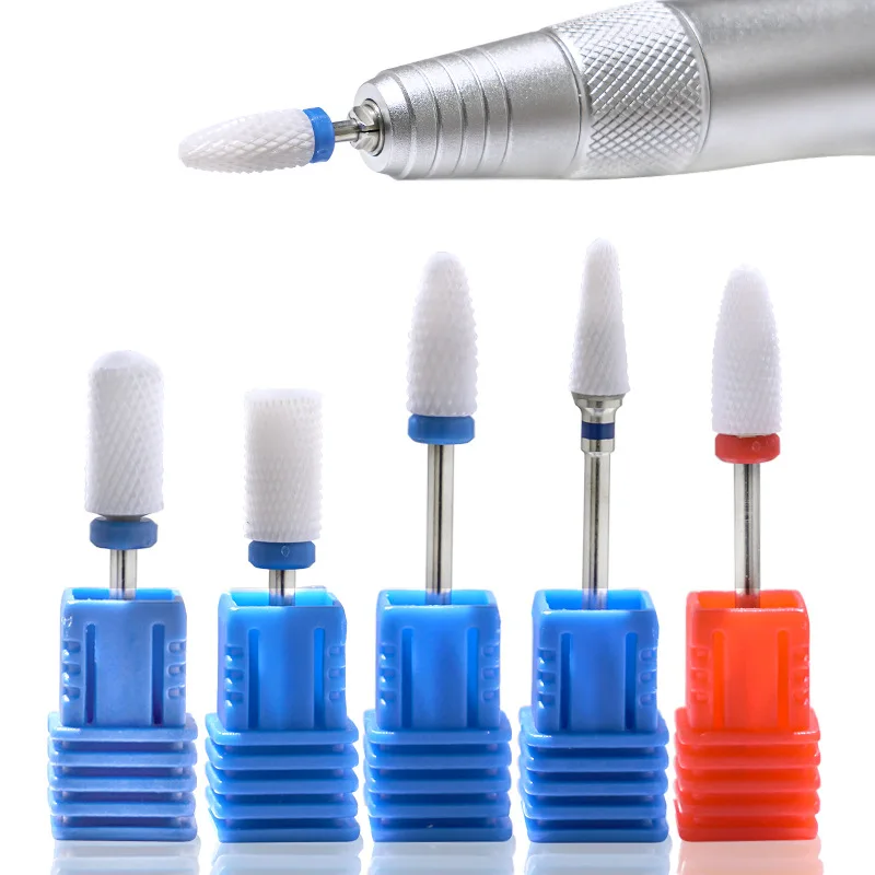 Ceramics Bits Manicure Tool White Professional Salon Product High Quality Nail Drill Bit