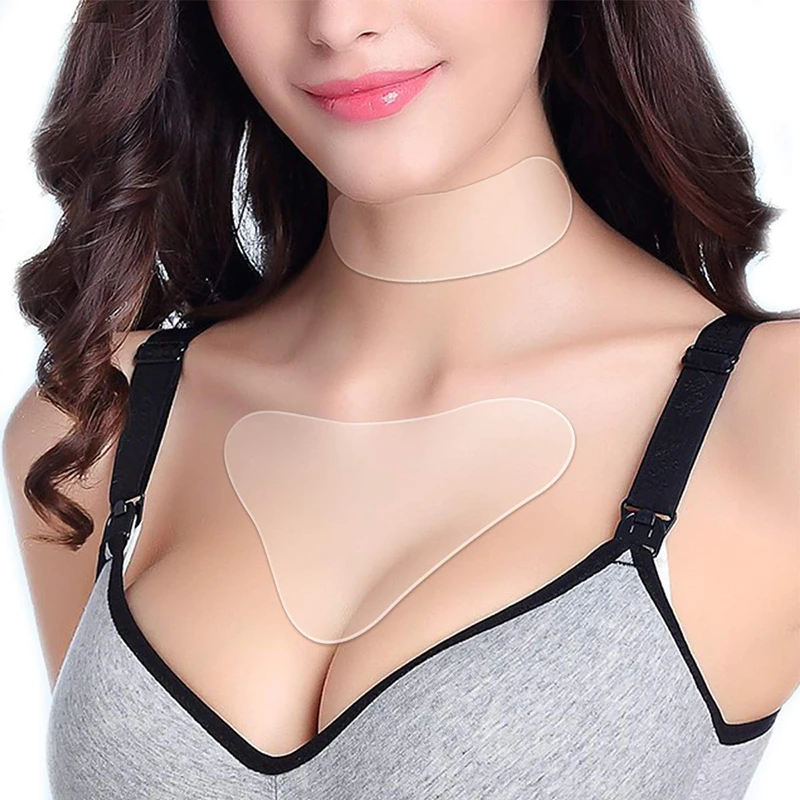 Anti Wrinkle Silicone Sleeping Pad Neck Patch Reusable Medical Smooth Care skin Decollete Chest Silicone Pad