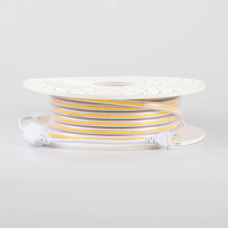 Hot sale AC220V IP67 china led strips flex 5m flexible cob led light