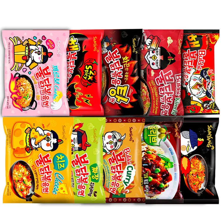 Korean halal instant noodles 140g ramen chicken noodles spicy noodles grain snacks asian snacks