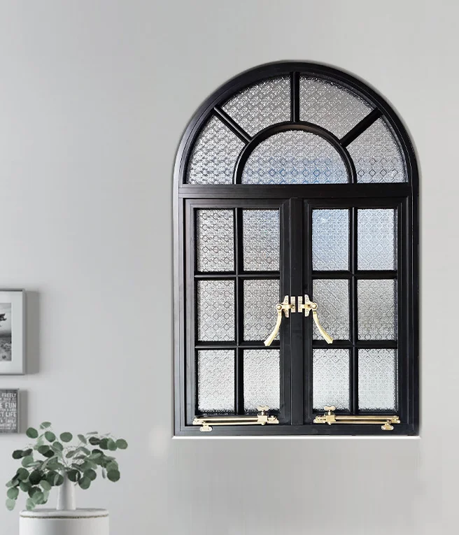 Good Quality Retro Window Thermal Break Triple Glazed Casement Windows Swing Window  Double Glazed Aluminium Horizonta Windows