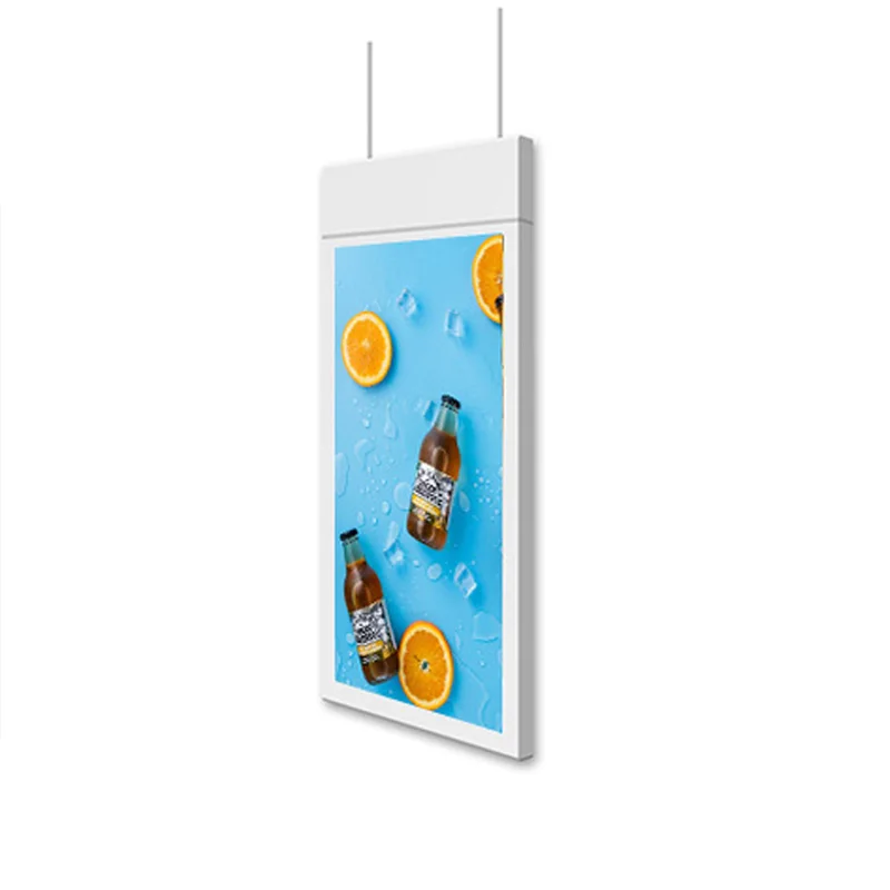 43 49 55 inch Digital signage and displays Hanging LCD  Monitor Double Side Window Display