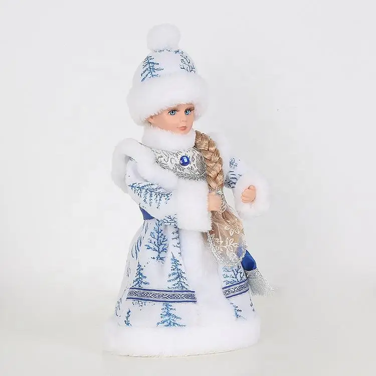 Новый стиль Рождественская Кукла Снегурочка модная русская электрическая с длинной