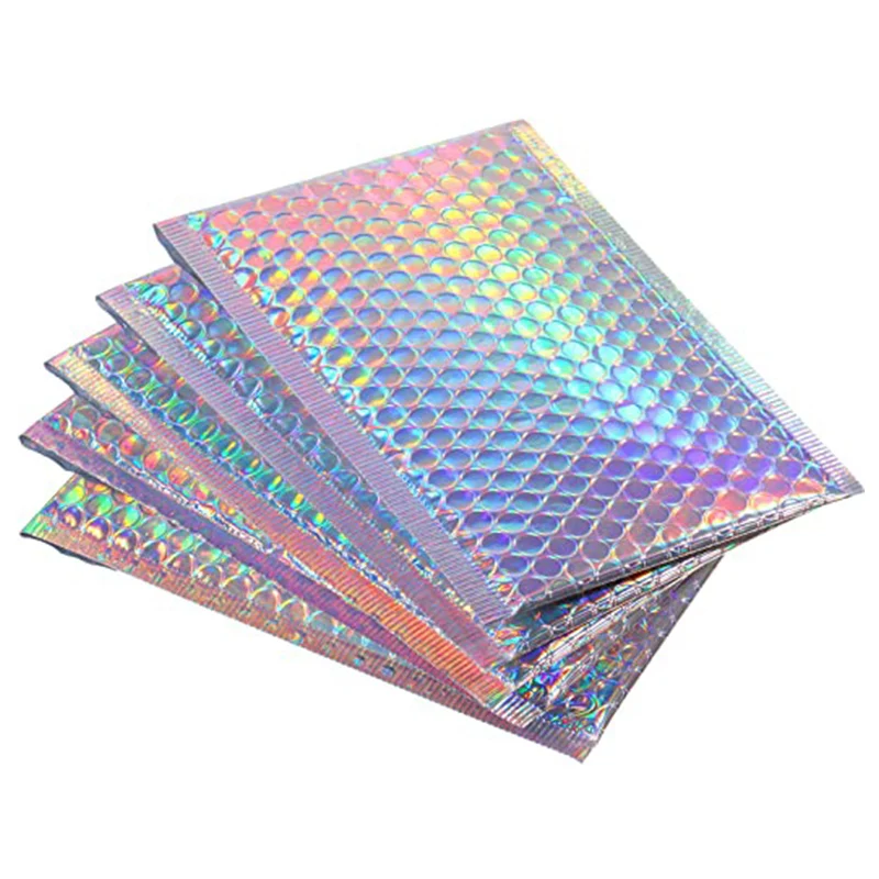 Factory Outlet Eco Metallic Black Poly Bubble Mailer Bag Small Business Packing