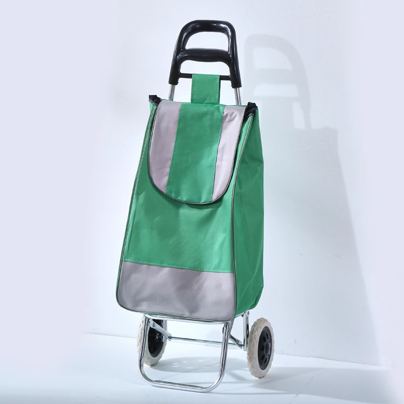 
Two Wheels foldable customization Stainless steel Market Shopping Trolley cart 