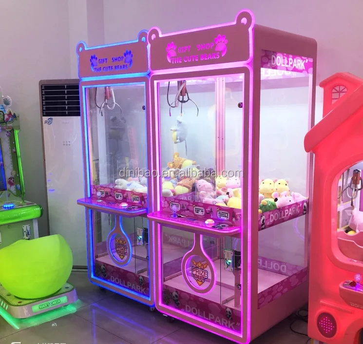 Горячая Распродажа кукольная машина для игр с монетами Мини-Игровой Автомат игрушками