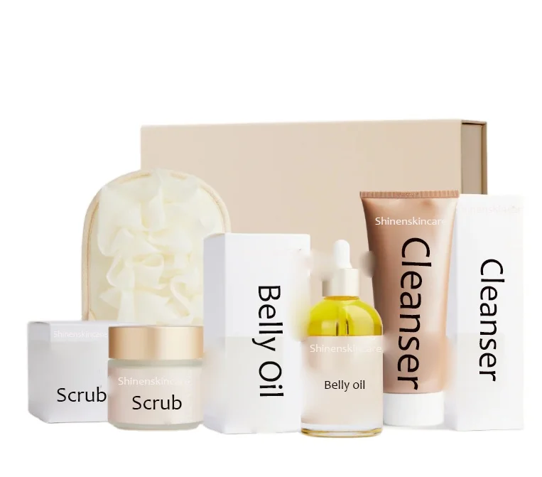 Customized OEM Pregnancy Belly Firming Stretch Mark Pregnancy Care Cream Skin Care Set