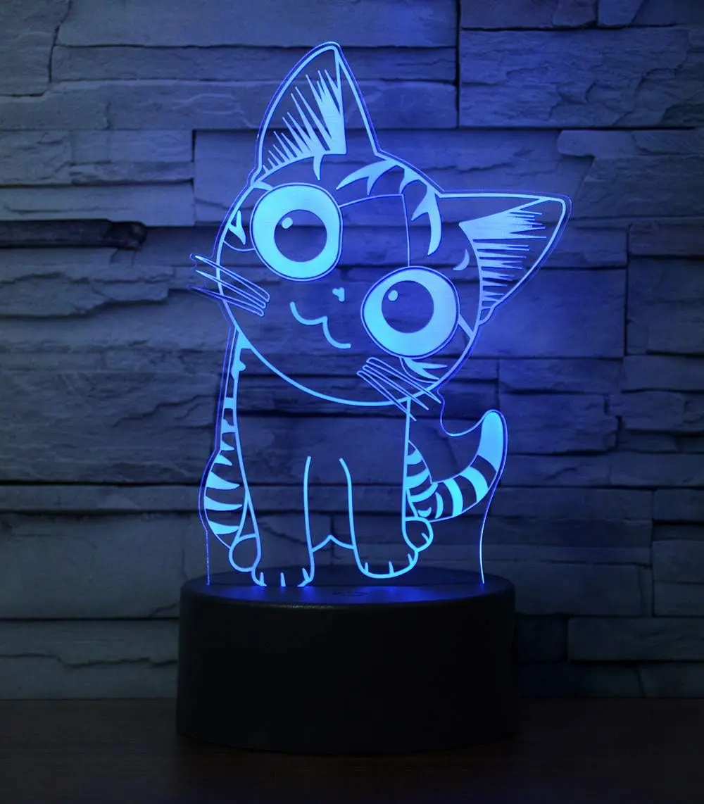 3a battery small plug in battery operated acrylic bts table lamp 3d led night touch light for kids home