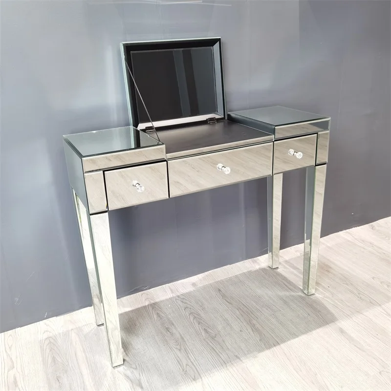 Современный вся выполнена вручную зеркальный консоли туалетный столик/туалетный столик и комод для украшения