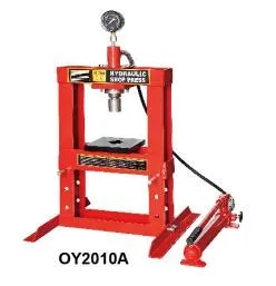 CE Standard Vehicle Equipment Hydraulic Shop Press With Gauge Hydraulic Shop Press Single Pump With Gauge