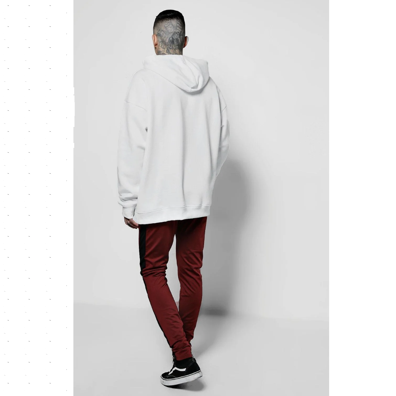 Oversized swag streetwear cotton fleece custom screen printing men relabel oem hoodies