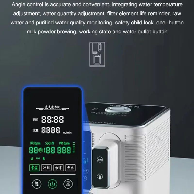 Hydrogen Generator 99.99% H2 Hydrogen Purity RO Water Purifier For Home TDS Hydrogen Inhalation Therapy Machine 4000-6000ppb