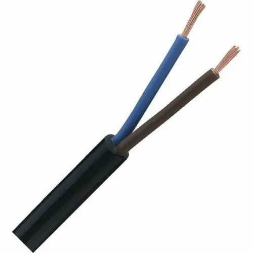 H03VV-F 2X0.75 3x0 75 WH белый черный 2 3-жильный кабель