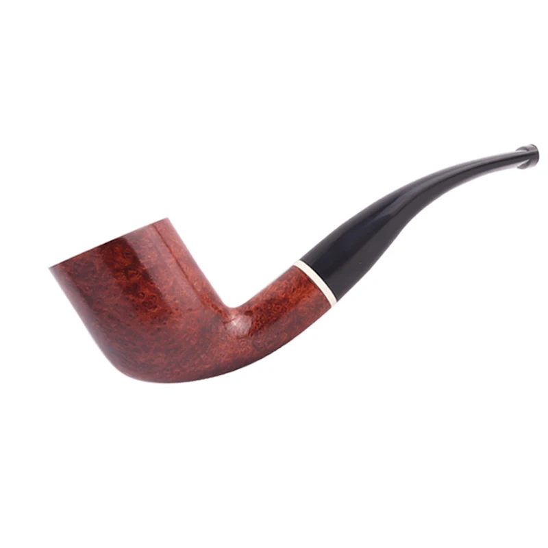 High Quality Wood Briar Hand Pipe Smoking In Stock Tobacco Wooden Smoking Pipe Wholesale