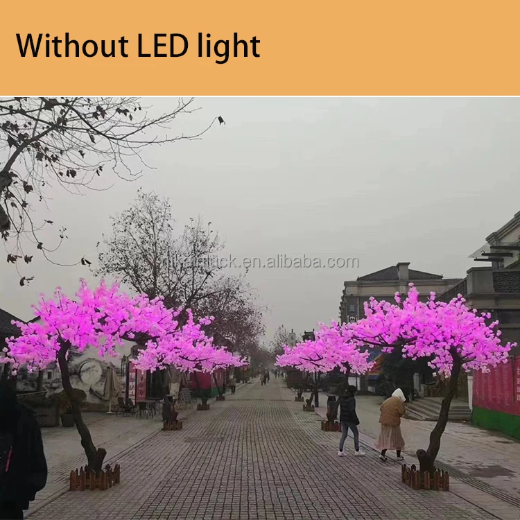 Factory Price Cherry Trees Silk Flower Artificial Cherry Blossom Tree For Wedding Decoration