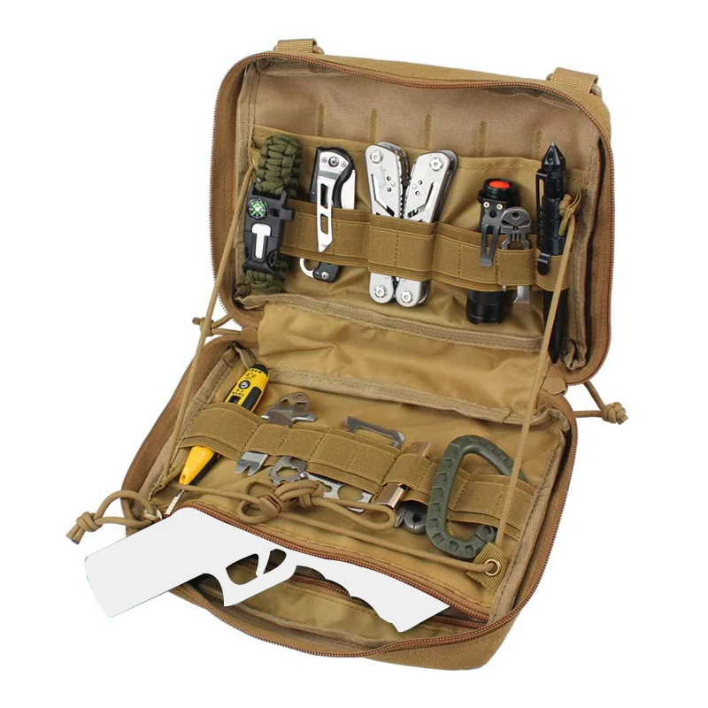 Molle Zipper Pouch EDC Organizer Tactical Molle Pouch for G17 19 G32 G2C Hunting Case Pack