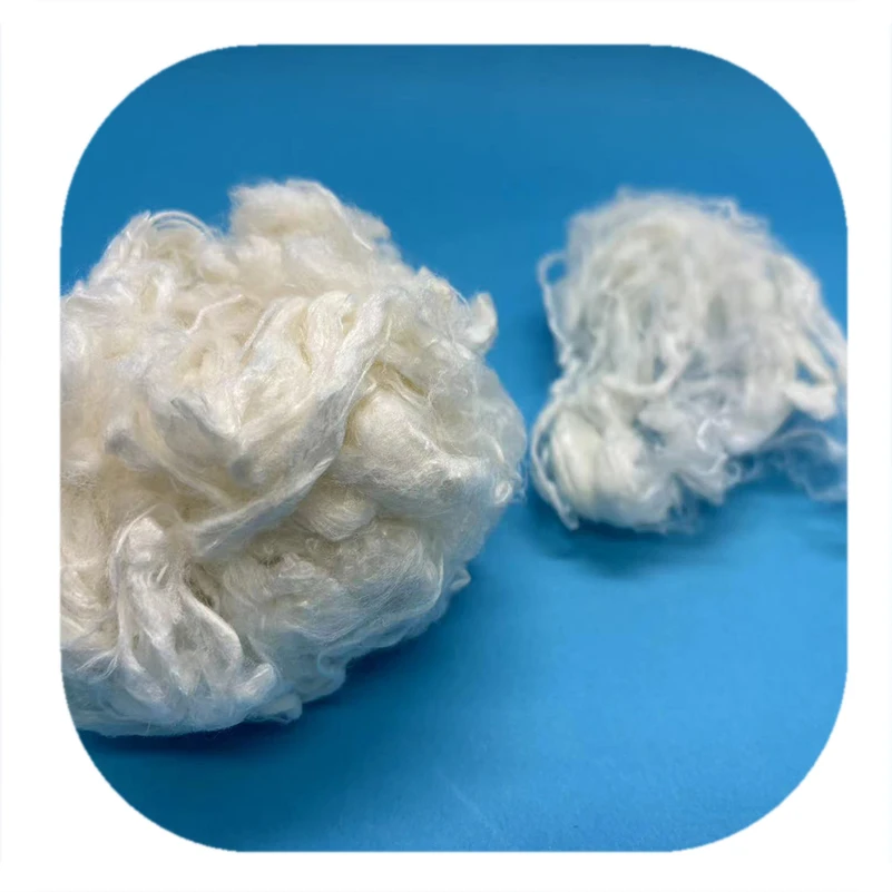 Hot sales 3D 88MM Bamboo fiber white bamboo fiber for nonwoven