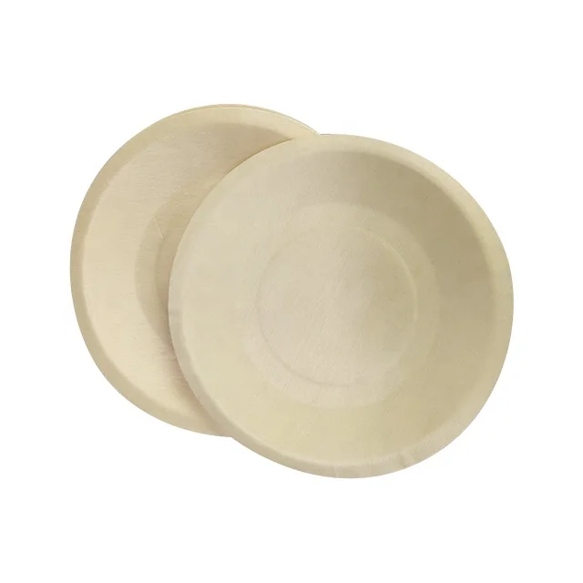
Food grade eco friendly disposable 11 inch wooden round plate 