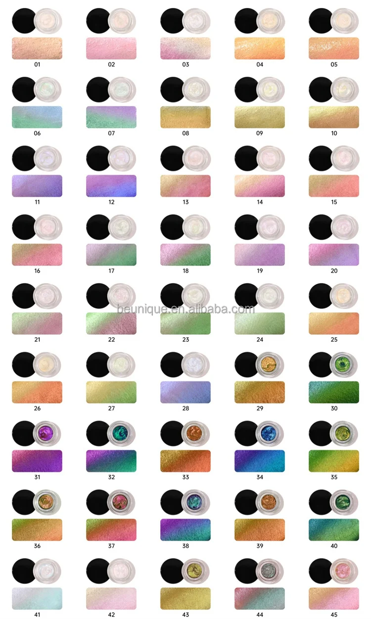 Custom Logo Single Performance Face Color Makeup Eyeliner Eye Shadow High Pigmentation Custom Multichrome Eye Shadow Chameleon