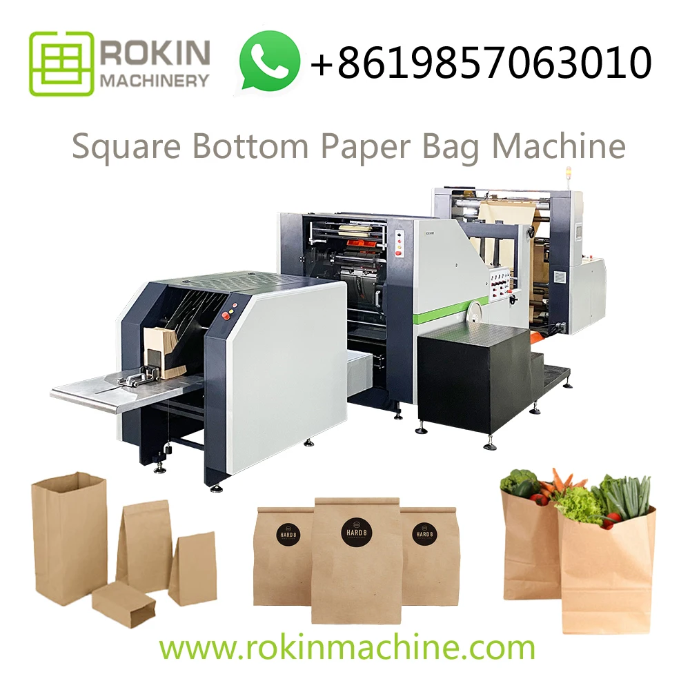  ROKIN BRAND shopping paper bag machine auto production automatic v