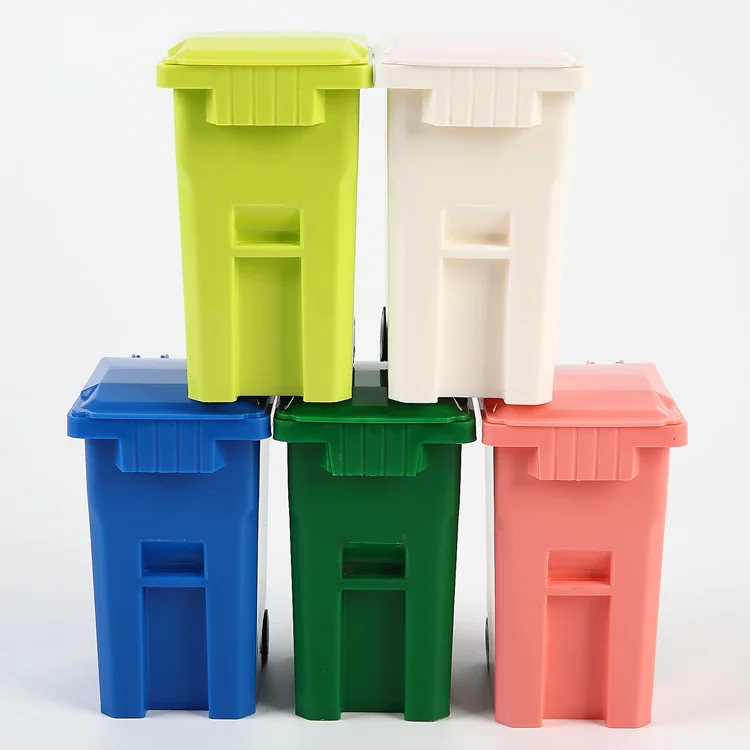 Office /home Plastic Mini Desktop Trash Can Pen Holder  trash can toy