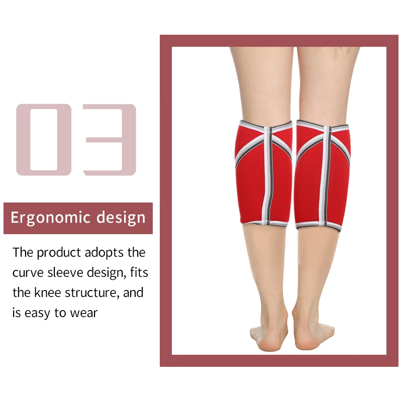 Knee Sleeves for Weightlifting Cross Training 7mm Neoprene Sleeve for the Best Squats by Nordic Lifting