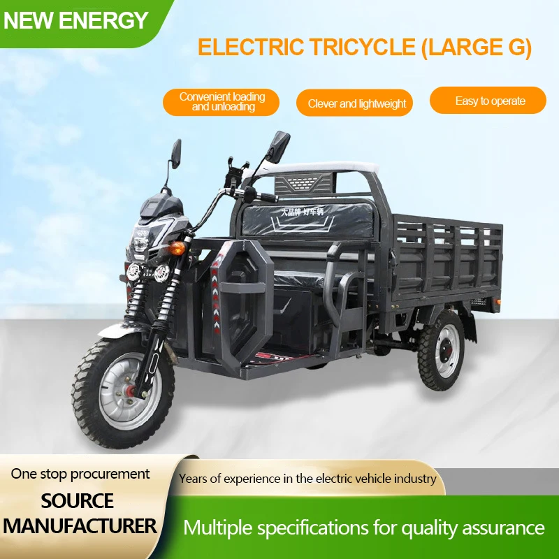 Adult Utv Recreational Vehicle Heavy Load High Speed Large Size Motor Fo Electric Cargo Tricycle