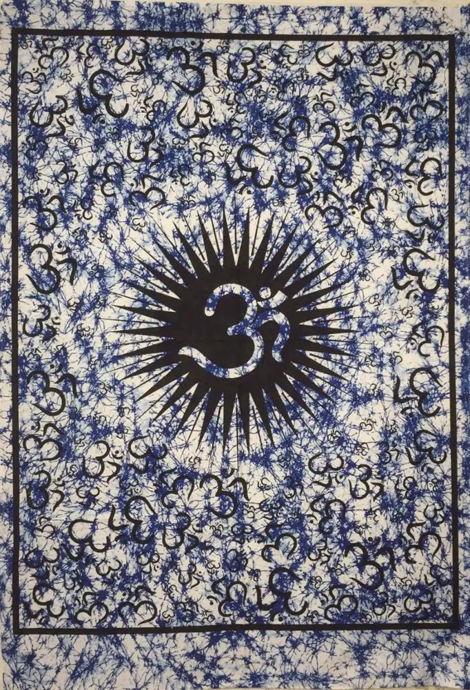 Wall Hanging Om Chakra Small Tapestry Poster Wholesale Price Handmade Wall Art Cotton Home Decor