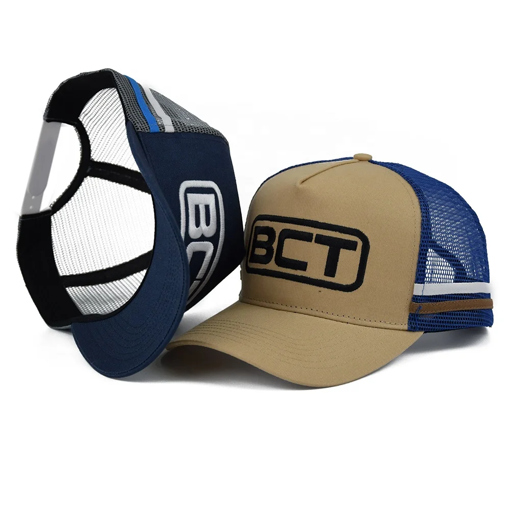 Высокопрофильные мужские шляпы Gorra с вышивкой логотипом на заказ австралийские 2 полоски кепки для грузовиков мужчин