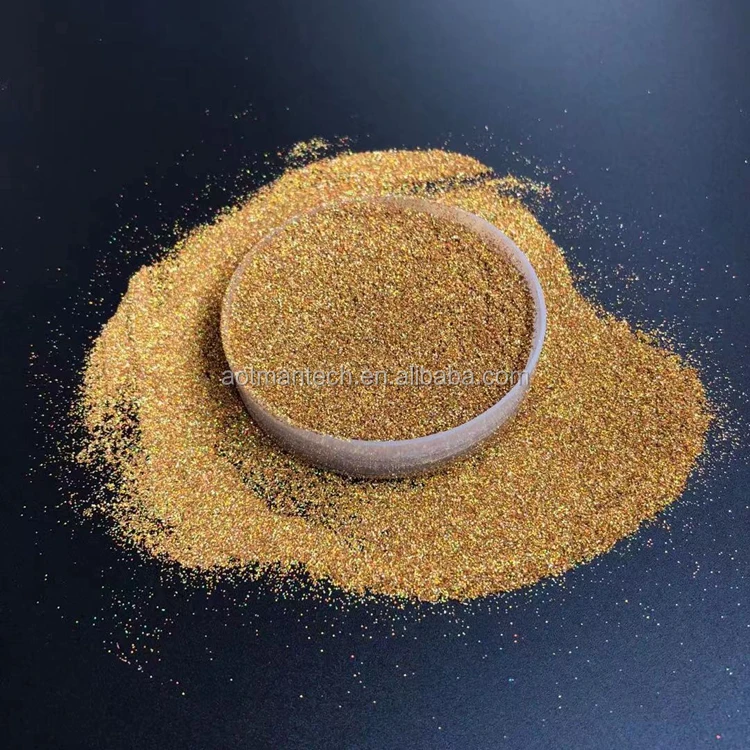 Eco friendly new color hexagon gold glitter powder for nail craft christmas decoration