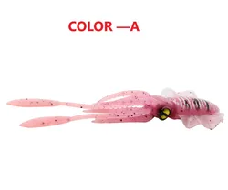 15cm Fishing Lure Octopus Squid 3D Eyes Luminous for Sea Artificial Bionics Soft Wobbler Swimming Bait