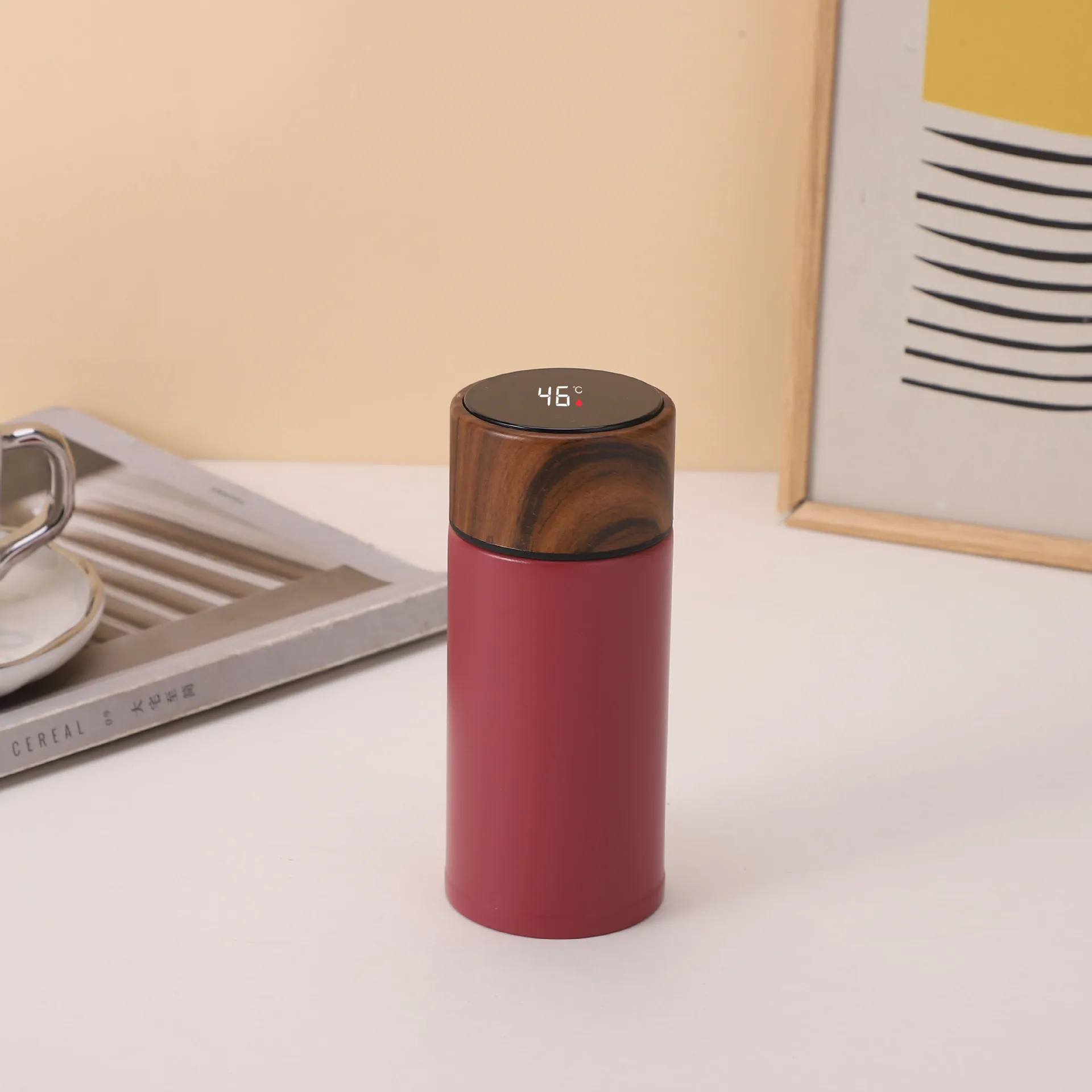 220ML Termo Smart LED Temperature Display Metal Insulation Water Bottles Stainless Steel Intelligent Vacuum Flask