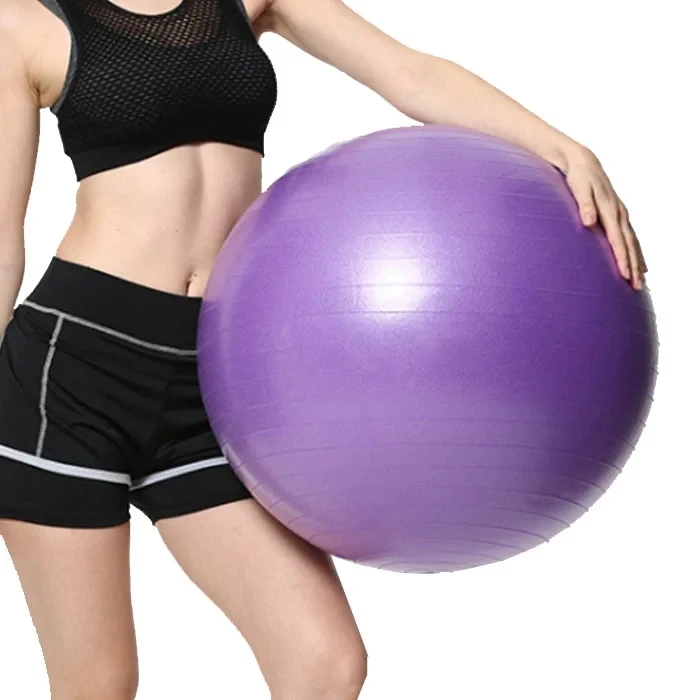 Exercise Ball with Quick Pump Home Yoga Anti-Burst and Slip Resistant