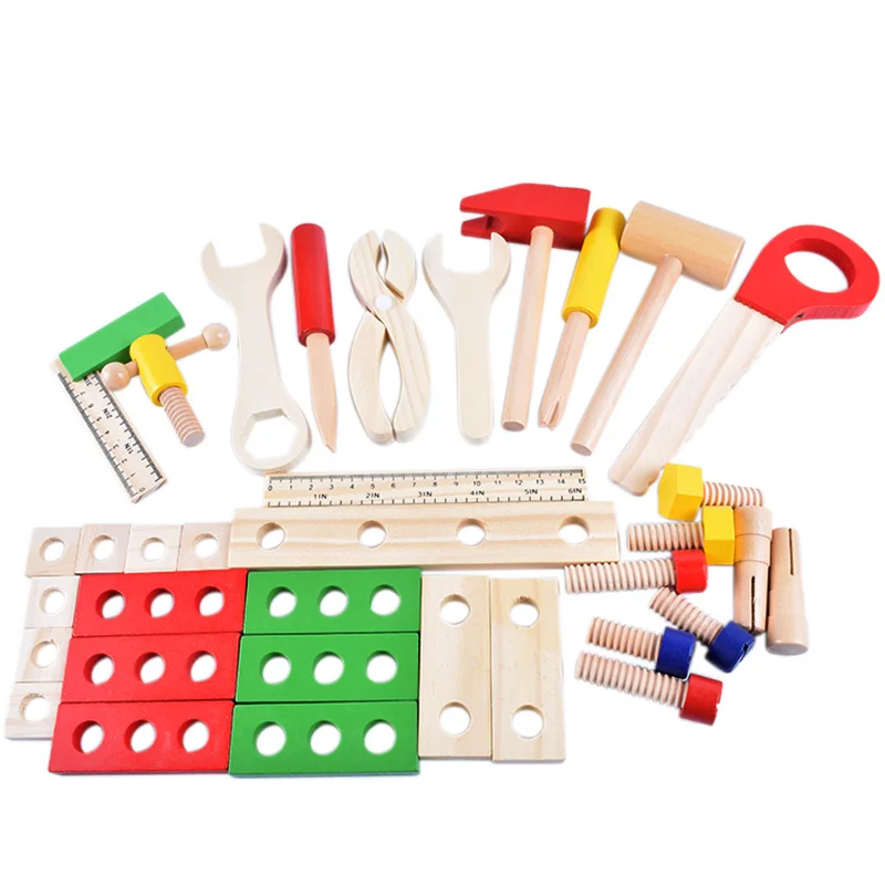 Preschool Educational Wooden House Toy Multifunction Training Kids Action Ability DIY Handmade Tools Toy