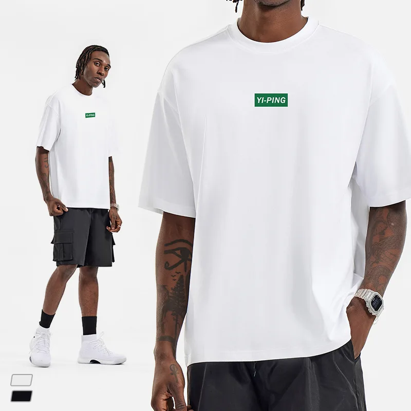 Hot Quality Silk Screen Rubber Printing Small Logo 100% Cotton T - Shirts For Men