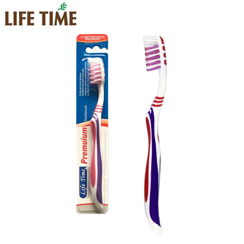Gum massage high quality tooth brush with logo soft bristle custom toothbrush for adult