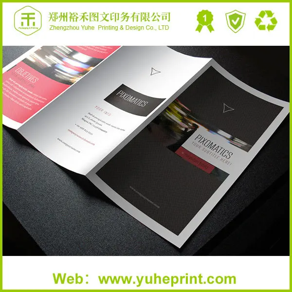 Wholesale Company free design flyer printing brochures advertising Newsletters leaflet